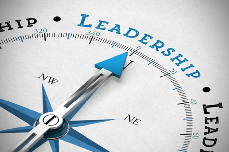 An arrow pointing at Leadership skills to represent building effective leadership skills like delegation.