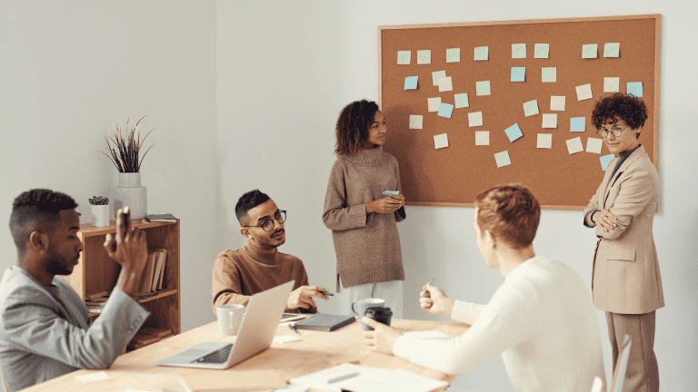 facilitation in a business meeting