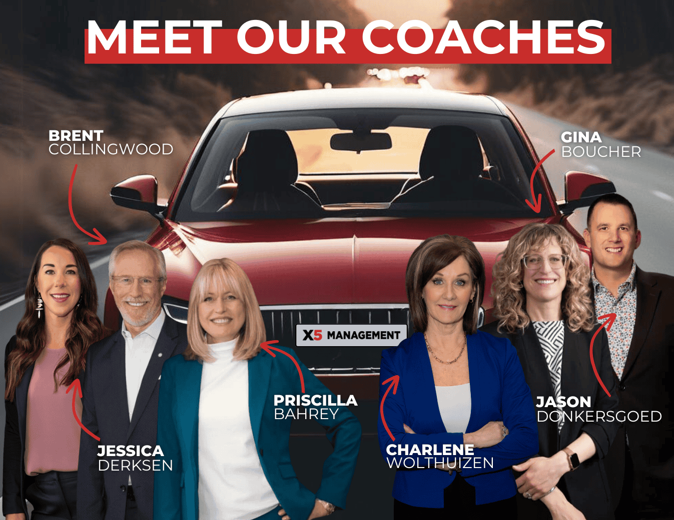 X5 Management's Coaches who offer a Test Drive Coaching session.