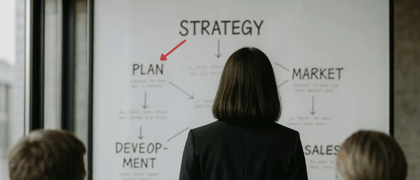 Women looking at succession risks in her planning for strategy